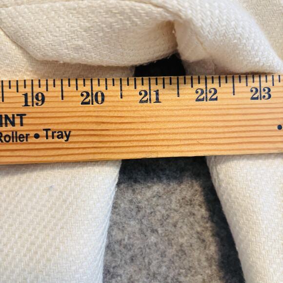 Veronica Beard Jacket Womens 12 Ivory Tweed Trim Makayla Gold Button Blazer - Picture 13 of 14